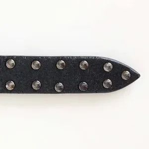 BURBERRY Metallic Studded Skinny Leather Belt Burberry | Accessories | Burberry Metallic Studded Skinny  main image 3